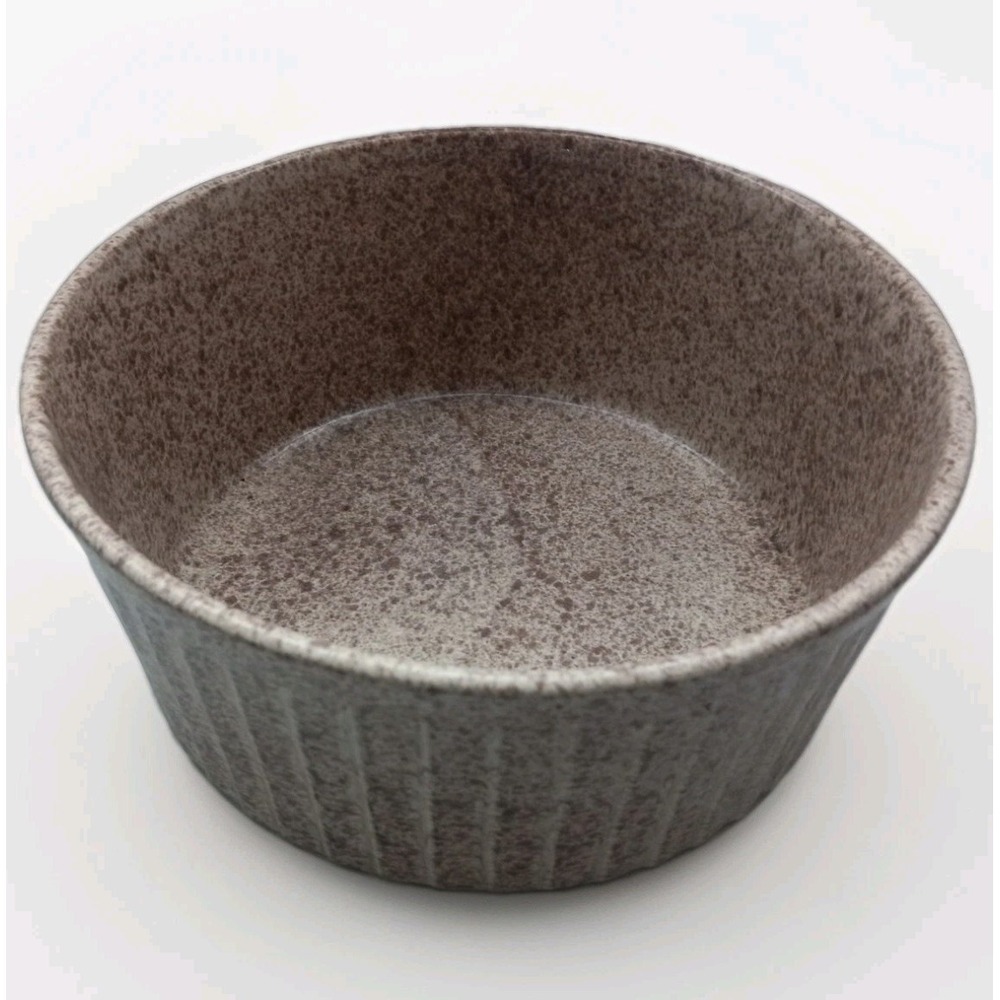 Vintage 1970s Ennis Ovenware 3qt Casserole Dish Ribbed Textured Grandmacore‎